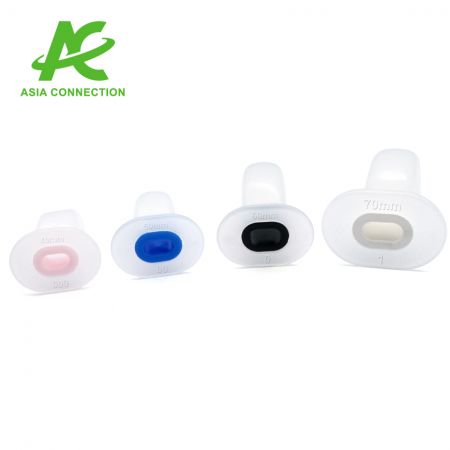 The Guedel Oral Airway has 40mm, 50mm, 60mm, and 70mm sizes.